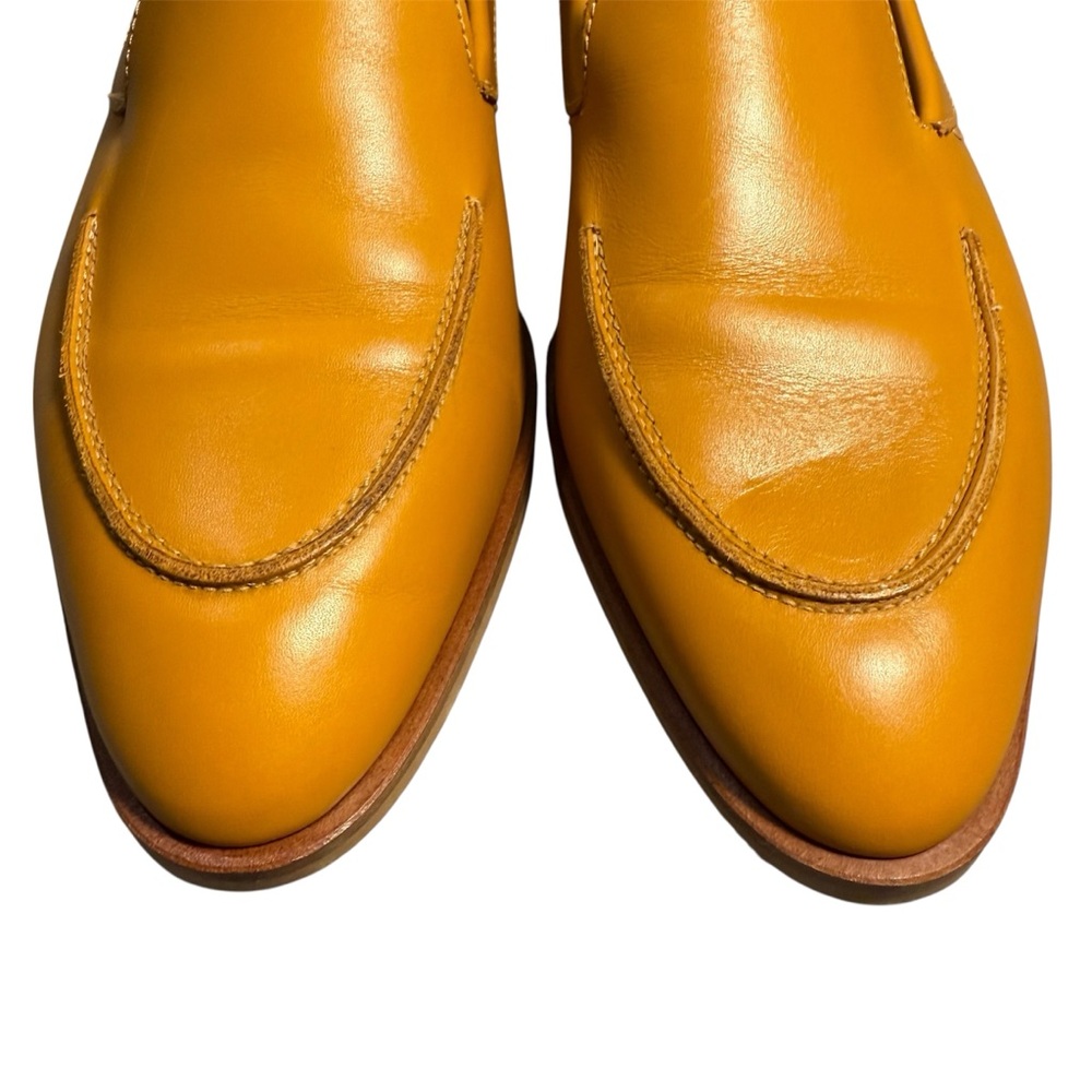 Everlane Women's Yellow Leather Loafers Size 9 or 9.5 Like New - Picture 4 of 11